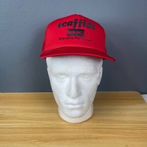 Headliner Trucker Hat Unisex Red One Size Snapback Scaffidi GMC Logo Outdoor